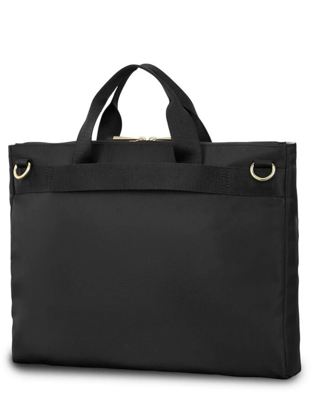 Samsonite Black Briefcase Gold MOBILE SOLUTION 2 CONVERTIBLE SLIM BRIEF, bag